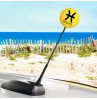 HappyBalls Pisces Birth Sign Car Antenna Topper / Auto Dashboard Accessory (Zodiac)